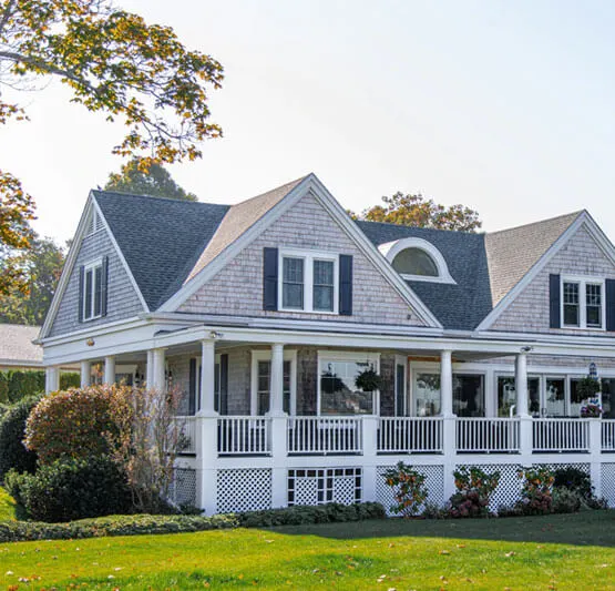 Home with a new roof